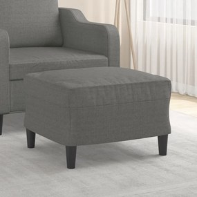 vidaXL Apoio de pés 60x50x41 cm tecido cinzento-escuro