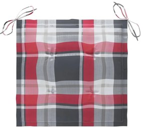 Cadeiras de jardim com almofadões 6 pcs acácia maciça