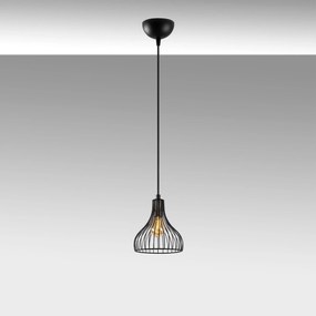 Candeeiro Suspenso Telyildo – Preto Antigo – 20 x 20 x 117 cm