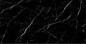 Mexen Simba Gres preto esmaltado retificado G1, azulejo de piso e parede 120 x 60 cm, alto brilho - TL210-120-060-00