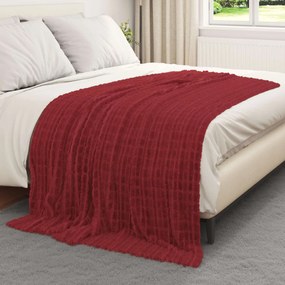 vidaXL Cobertores de Sofá 6 pcs Vermelho Bordeaux 200 x 150 cm Lã