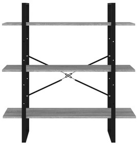 Estante 100x30x105 cm derivados de madeira cinzento sonoma