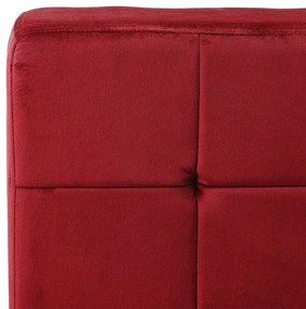 Cadeira de descanso 65x79x87 cm veludo vermelho tinto