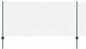 vidaXL Cerca e Poste Verde 1 x 100 m Aço