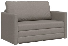 Sofá-Cama 2 em 1 Taupe 124x71x78 cm Tecido