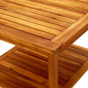 Mesa de centro 60x60x45 cm madeira de acácia maciça