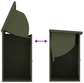 Caixa para entrega de pacotes Verde-oliva 44 x 35 x 59 cm Aço