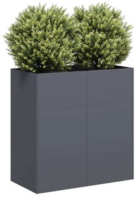 vidaXL Vaso/floreira 80x40x80 cm aço laminado a frio antracite
