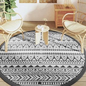 Tapete de exterior Ø200 cm ARAKIL PP preto