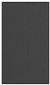 Capacho às riscas preto e cinzento 115x200 cm