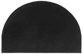 Tapete de porta semicircular 40x60 cm fibra coco tufada natural
