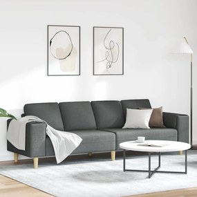 Conjunto de Sofás Cinzento escuro tecido