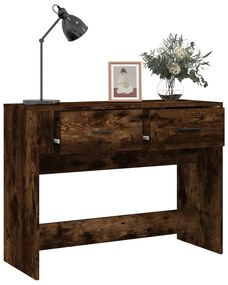 Mesa consola 100x39x75 cm derivados de madeira carvalho fumado