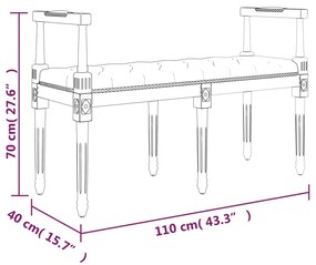 Banco 110x40x70 cm linho