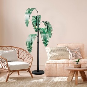 Candeeiro de Pé Palm – Preto/Verde – 71 x 71 x 157 cm