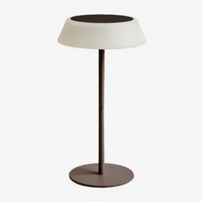 Lâmpada De Mesa Solar Led Sem Fios Em Polietileno E Ferro Ulenia Castanho Chocolate - Sklum