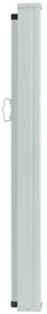 Toldo lateral retrátil para pátio 140x500 cm azul