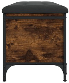 Banco arrumação 102x42x45 cm derivados madeira carvalho fumado