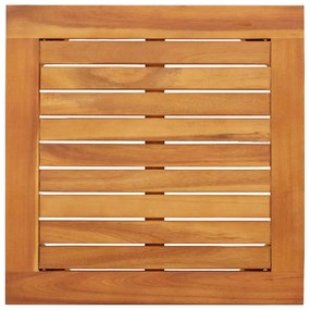 Conjunto de Bistro de Jardim 3 Peças com Almofadas em Madeira Sólida d