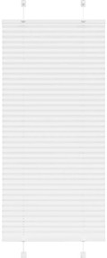 vidaXL Branco Plissada Cega 60x150 cm Largura Tecido 59,4 cm Poliéster
