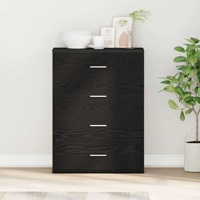 vidaXL Buffet Carvalho preto 60 x 39 x 80 cm Madeira processada
