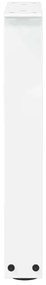 Pés para mesa de centro em V 2 peças Branco 38x(42-43,3) cm Aço