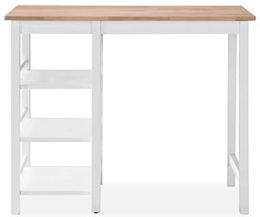 Conjunto de bar 3 pcs MDF branco