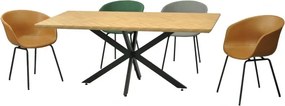 Mesa Sorrento (180x90cm | Fixa | Metal + Laminado | Não personalizável)