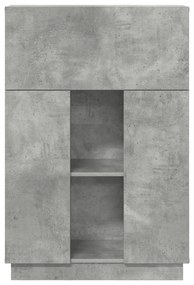Mesa Cinza Concreto Cinza concreto Madeira engenheirada Padrão