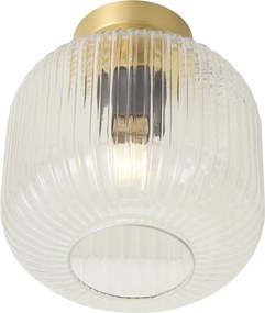 Candeeiro de teto Art Déco em latão - Karel