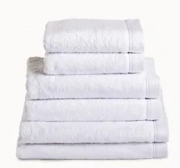 Toalhas banho 100% algodão penteado 580 gr. cor branco: 1 lençol banho 100x150 cm