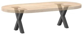 Pés para mesa de centro em formato de X, 2 peças, antracite, 30x(30-31