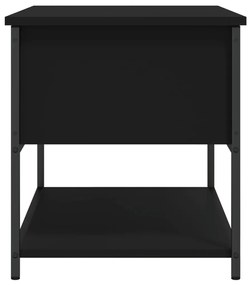 Banco de arrumação 70x42,5x47 cm derivados de madeira preto