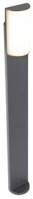 Candeeiro de exterior moderno de pé cinzento escuro 70 cm com LED - Harry Moderno