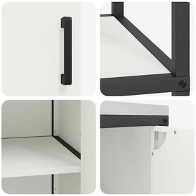Conjunto de Armazenamento de Cozinha 2 pcs Branco