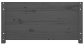 Sofá-cama de solteiro 90x190 cm madeira de pinho maciça cinza