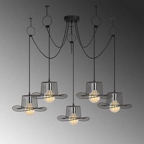 Chandelier Tel – Preto – Diâmetro 138 cm x Altura 122 cm