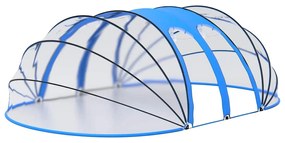 Cúpula de piscina oval 620x410x210 cm