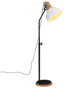vidaXL Candeeiro de pé 25 W 30x30x100-150 cm E27 branco