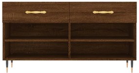 Banco sapateira 102x35x55 cm deriv. madeira carvalho castanho