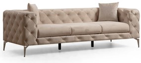 Sofá de 3 Lugares Como – Ecru – 237 cm x 70 cm x 90 cm