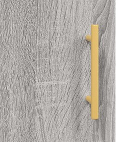 Armário alto 69,5x34x180 cm derivados de madeira sonoma cinza
