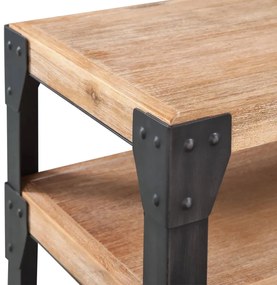 Mesa consola, madeira de acácia maciça, 120x40x85 cm