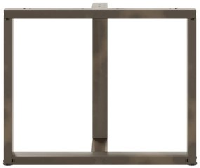 Pés de mesa de jantar em forma de T, 2 peças, preto, 100x35x(72-73) cm