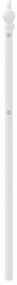 Cabeceira de cama 90 cm metal branco