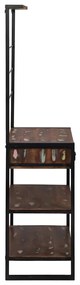 Suporte de Cozinha Multicolorido 80x40x160 cm Madeira Reclamada Sólida