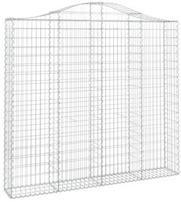 Cestos gabião arqueados 10pcs 200x30x180/200 ferro galvanizado