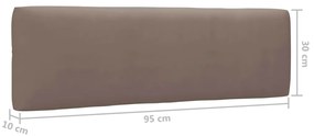 6 pcs conj. lounge paletes c/ almofadões pinho impregnado cinza