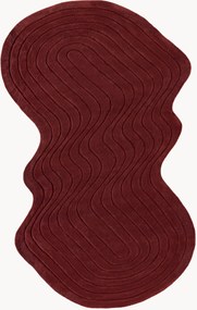 Tapete em lã artesanal com forma orgânica Aliza