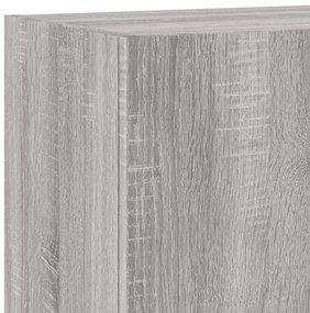 Móvel parede TV 40,5x30x60 cm derivados de madeira cinza sonoma